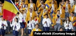 Lotul olimpic al României la deschiderea în 2012 a Jocurilor Olimpice de Vară de la Londra