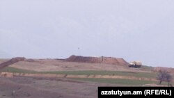 A new Azerbaijani army position outside the Armenian village of Tegh, March 31, 2023.