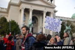 Protesta e dytë kundër dhunës në Beograd, 12 maj 2023.