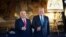 Hungarian Prime Minister Viktor Orban (left) meets Donald Trump at Trump's Mar-a-Lago home in Florida on July 11.