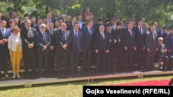 Uz Dodika i Kalabuhova, otvaranju Kancelarije Ambasade Rusije u Banjaluci prisustvuju i predstavnici Vlade RS, te Srpske pravoslavne crkve 11. juna 2024.