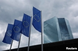 The European Central Bank has voiced concerns about using frozen Russian assets to finance Ukraine amid fears that that it could affect the status of the euro as a reserve currency. (file photo)