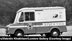 Тест на електрически ван в Москва, септември 1975 г.