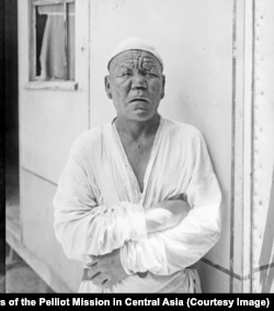 This portrait of a man in Tashkent was captioned "Lepers."