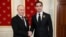 Rus we türkmen prezidentleri. Arhiw suraty.