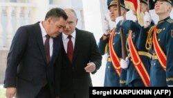 Садыр Жапаров жана Владимир Путин. 2023-жыл, 12-октябрь. Бишкек 