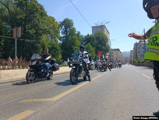 Učesnici moto maratona u Sarajevu, 10. jula 2024.