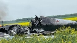 На місці падіння російського бомбардувальника Ту-22М3, Ставропольский край РФ, 19 квітня 2024 року. Фото з телеграм-каналу губернатора краю