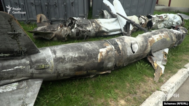 Частини збитих Х-55 зберігаються на території Київського науково-дослідного інституту судових експертиз