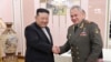 Liderul nord-coreean Kim Jong Un îl întâlnește pe ministrul rus al apărării, Serghei Șoigu, 26 iulie 2023