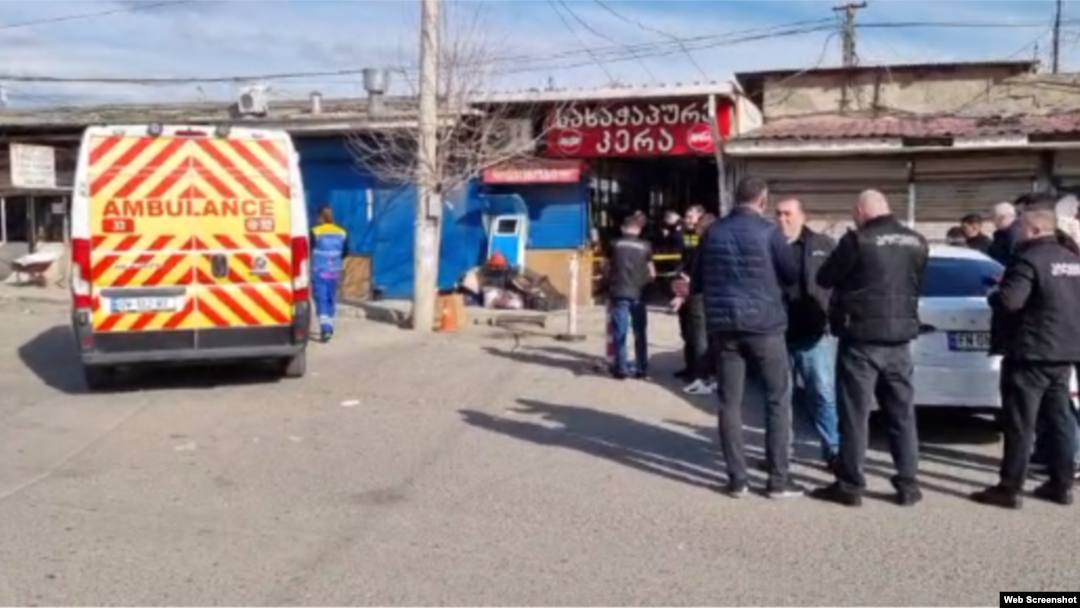 A gunman shot four people dead and wounded another at a market in Georgia's southeastern city of Rustavi on February 9.
