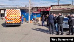A gunman shot four people dead and wounded another at a market in Georgia's southeastern city of Rustavi on February 9.
