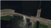 Каховська ГЕС перед вибухом. Супутниковий знімок Planet Labs , 4 червня 2023 року