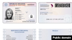Imaginea unui buletin de identitate eliberat în prezent de autoritățile R. Moldova. 