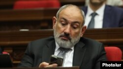 Armenia - Prime Minister Nikol Pashinian attends his government's question-and-answer session in parliament, Yerevan, September 13, 2023.