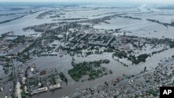 Ուկրաինա - Կախովկայի ՀԷԿ-ի ամբարտակի պայթեցմանը հաջորդած ջրհեղեղը, հունիս, 2023թ.