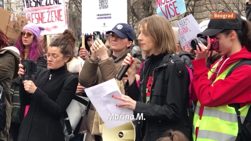 'Samo tražimo svoje živote': Protest protiv femicida u Beogradu