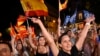 A Néppárt támogatóinak ünneplése Madridban 2023. július 24-én
