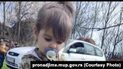 Данка Илиќ, двегодишно девојче изчезнато од местото Бањско поле близу Бор, во источна Србија, 26 март 