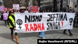 Protest povodom Međunarodnog dana žena u Banja Luci, 8. mart 2023.
