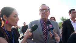 Applause And A Protest As Kevin Spacey Attends Armenian Film Festival