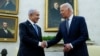 Președintele SUA, Joe Biden (în stânga) la primirea premierului israelian Beniamin Netanyahu în Biroul Oval al Casei Albe joi 25 iulie.