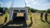 Romanian soldiers begin construction of a bomb shelter for residents of the village of Plauru, in the Danube Delta, some 300 kilometers east of Bucharest, on September 12.<br />
<br />
Romania&#39;s Defense Ministry ordered the structures to be built after drone fragments were found over the weekend.