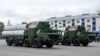 S-300 missile systems are seen during a Victory Day parade marking the 75th anniversary of the victory in World War II, in the city of Yuzhno-Sakhalinsk