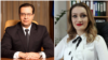 Președintele Curții de Conturi Marian Lupu și Tatiana Vozian, funcționara care l-a acuzat de hărțuire sexuală.