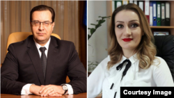 Președintele Curții de Conturi Marian Lupu și Tatiana Vozian, funcționara care l-a acuzat de hărțuire sexuală.