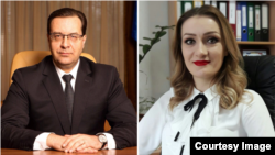 Colaj-foto: Președintele Curții de Conturi Marian Lupu și Tatiana Vozian, funcționara care l-a acuzat de hărțuire sexuală.