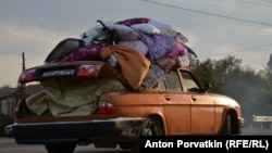 Automobil s izbjeglicama iz Nagorno-Karabaha u selu Kornidžor, Armenija, 29. septembra 2023.