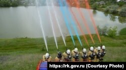 Акция в честь Дня России от сотрудников «Пожарной охраны Крыма», 12 июня 2023 года