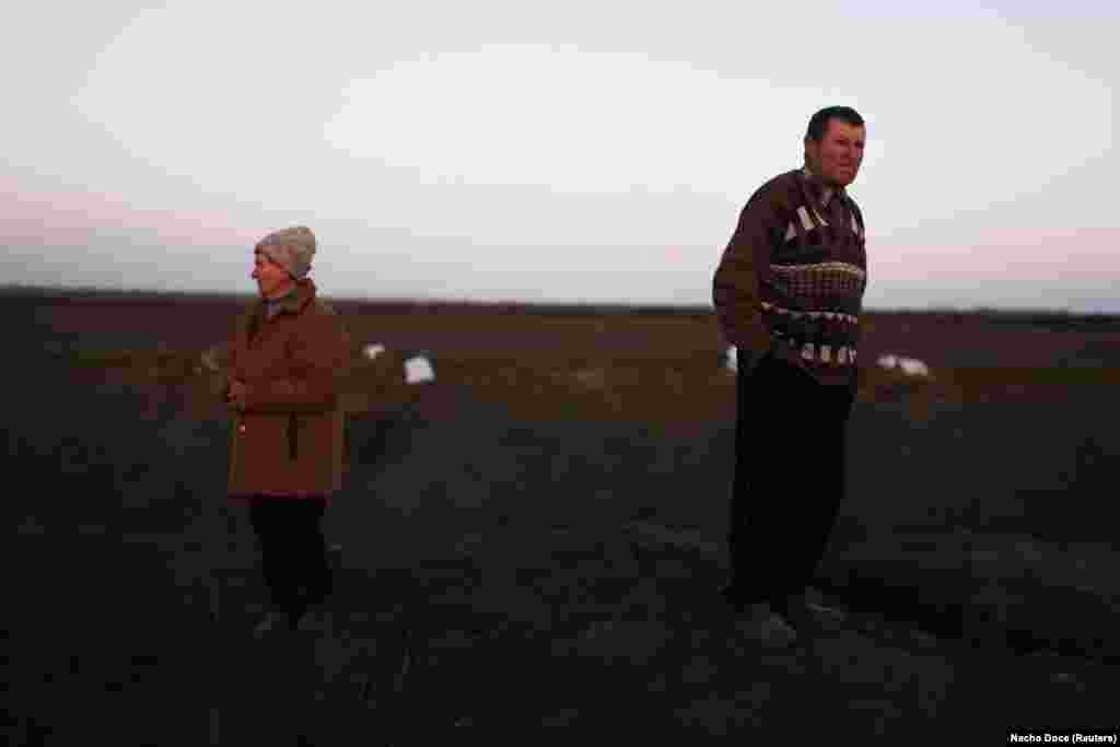 Before the war, Stepan and Tetyana worked the land by growing barley and vegetables. Now their fields are unusable due to the mines and unexploded ordnance.