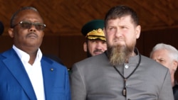 Президент Гвинеи-Бисау Умару Сиссоку Эмбало и глава Чечни Рамзан Кадыров