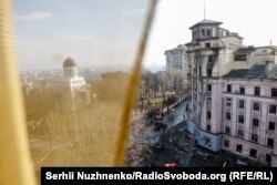 Последствия ракетных обстрелов Киева, Шевченковский район, 21 марта 2024 года