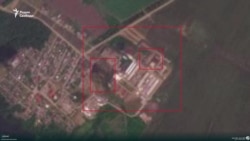 Последствия удара по бывшей ферме в селе Центральное Белгородской области на спутниковых снимках