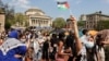 Ілюстраційне фото. Протест на підтримку Палестини на території Колумбійського унверситету, квітень 2024 року. За твердженням Білого дому, в антиізраїльських протестах минулого року брали помітну участь іноземні студенти