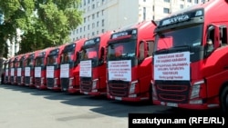 19 грузовиков с продуктами питания достигли въезда в Лачинский коридор 26 июля, но азербайджанская сторона не пропустила автоколонну через свой КПП