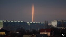Trei rachete rusești lansate împotriva Ucrainei din regiunea rusă Belgorod, în dimineața zilei de 9 martie, Harkov, Ucraina
