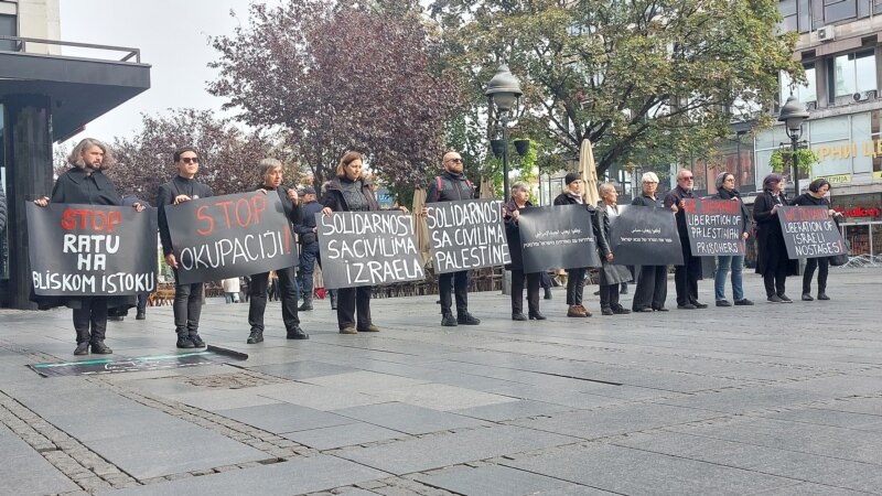 Žene u crnom protestom u Beogradu pozvale na prekid rata na Bliskom istoku 