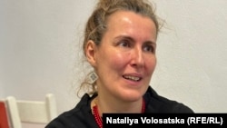 Волонтерка Аґнєшка Дея, керівниця пункту допомоги «Під парасолею». Варшава, 19 лютого 2024 року