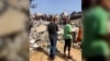 Fasia Gaza cladire distrusa filmata de un romano-palestinian