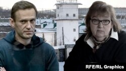 Алексей Навальный и его мать Людмила, коллаж