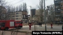 Зымыран шабуылының салдары. Киев, 25 наурыз, 2024 жыл.