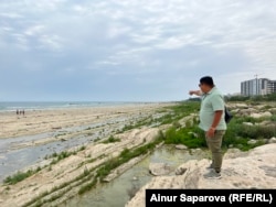 Azamat Sarsenbaev, a civil activist from Aqtau in the Mangystau region