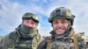 Сергей Сокол (справа) на полигоне для испытания беспилотников
