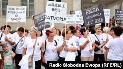 Protesti podrške Enisi Klepo u Jablanici, BiH, 9. avgusta 2023.