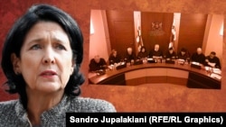 Parlamentul georgian poate începe procedura de demitere a președintei Salome Zurabișvili, după decizia Curții Constituționale (colaj RFE/RL)