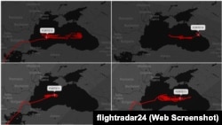 Global Hawk ფრენის კლასიკური მარშრუტები უკრაინაში სრულმასშტაბიანი შეჭრის დაწყების შემდეგ